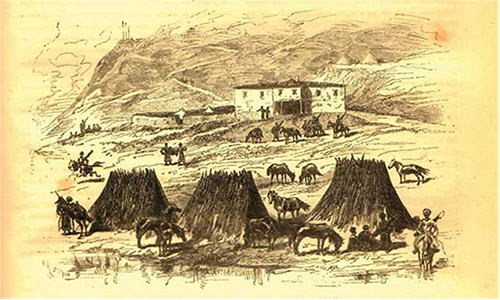 Erzurum Horasan’da bir Çerkes Muhacir kampı
