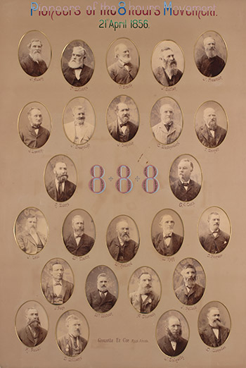 Sekiz saatlik işgünü hareketinin öncüleri, 21 Nisan 1856.